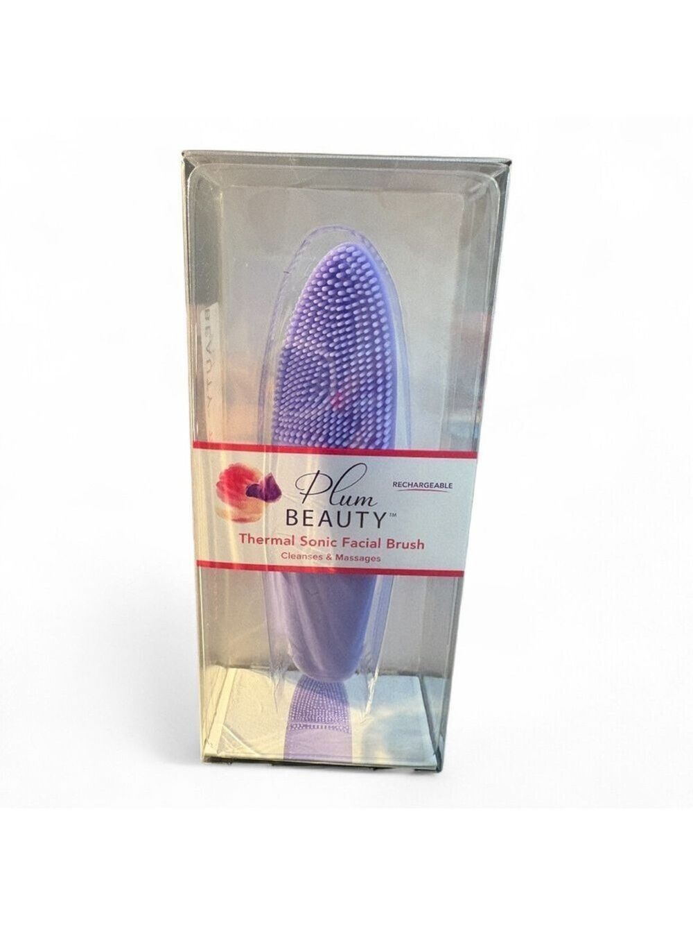 Plum Beauty Purple Thermal Sonic Facial Brush NIB